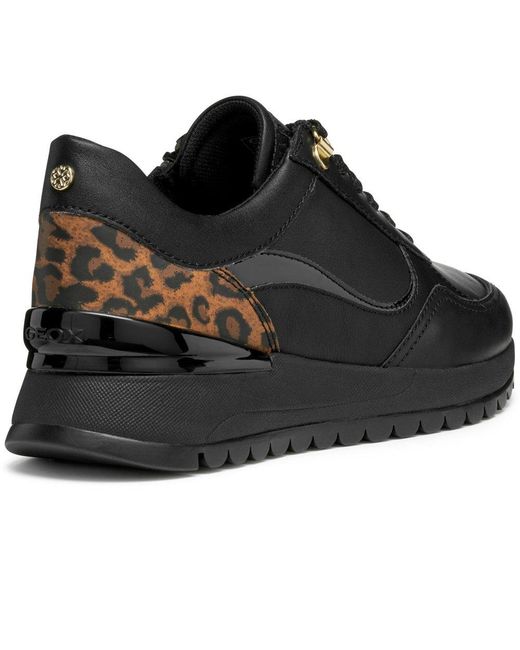 Geox Black D Desya A Trainers