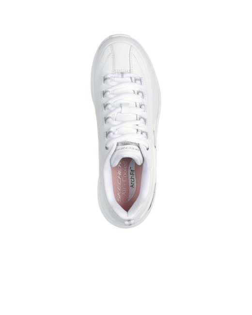 Skechers White Arch Fit 2.0 Star Bound Trainers
