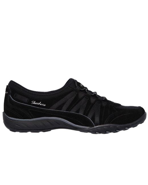 Skechers Black Breathe Easy Money Bags Casual Sports Trainers