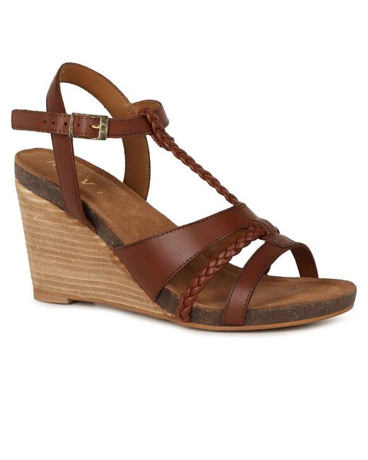 Ravel Brown Ardo Wedge Sandals