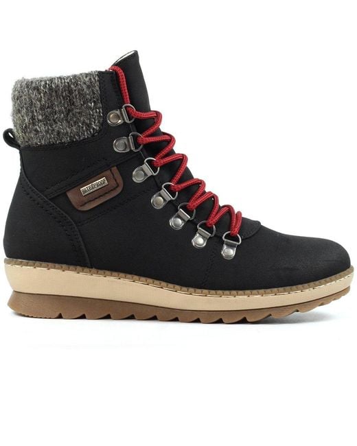 Lunar Black Candy Ankle Boots