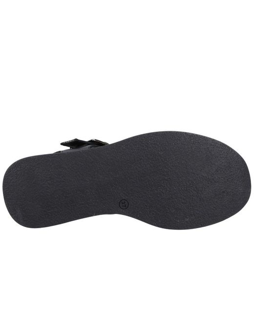 Hush Puppies Black Beatrix Wedge Sandals