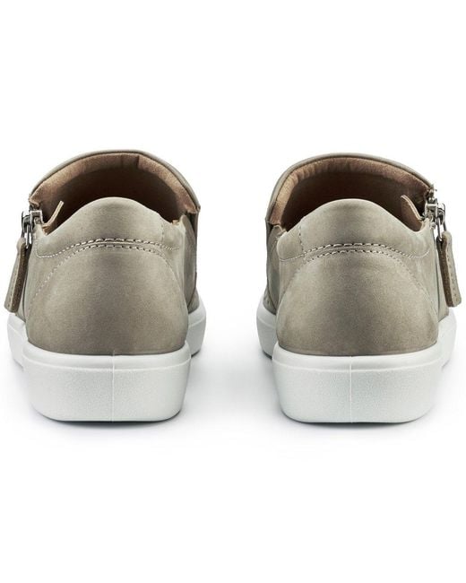 Hotter Gray Daisy Slip On Trainers