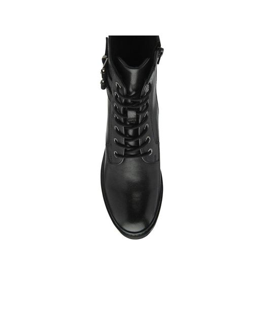 Lotus Black Parton Ankle Boots