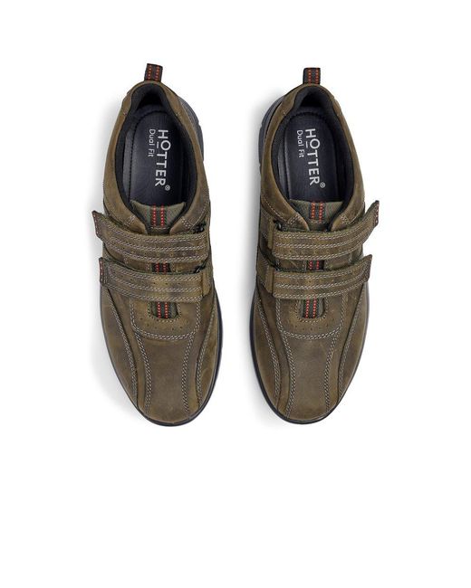 Hotter Brown Energise Riptape Casual Shoe for men