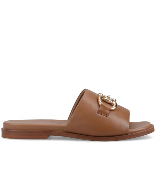Hush Puppies Brown Lana Mules