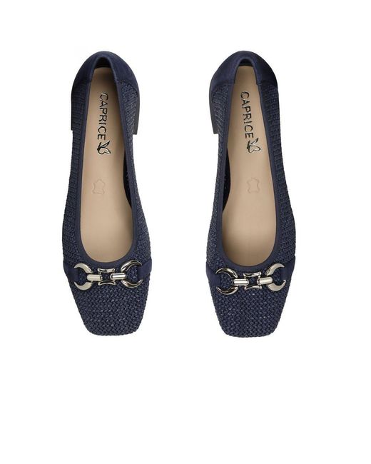 Caprice Blue Tour Ballet Pumps