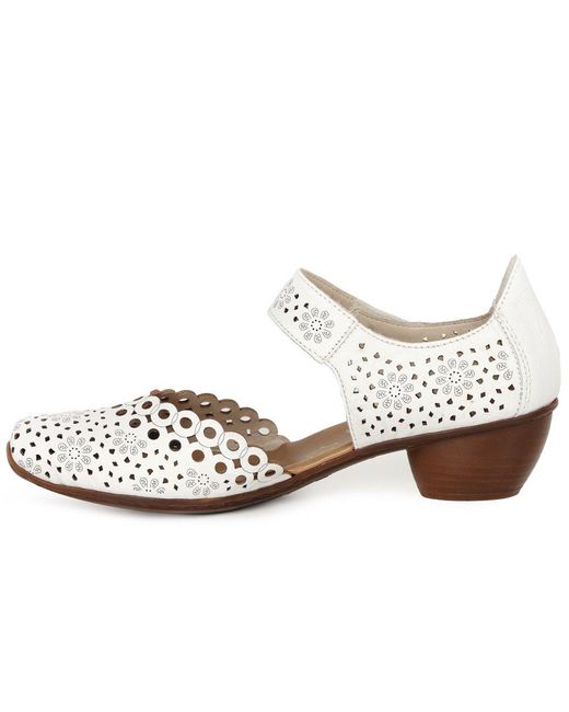 Rieker Metallic Pia Open Court Shoes