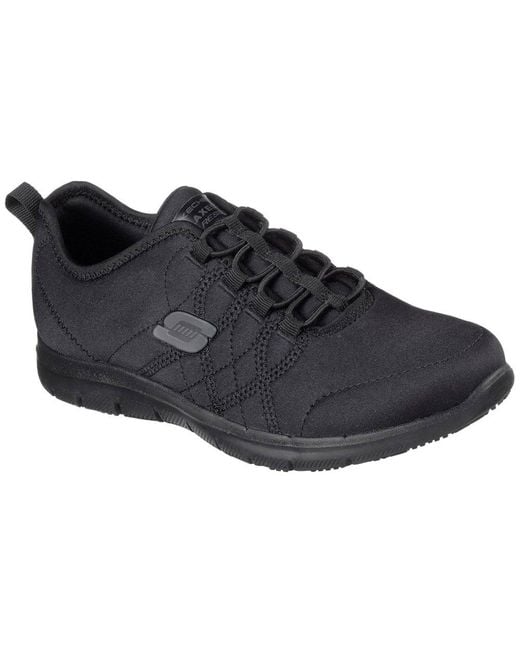 Skechers Black Ghenter Srelt Work Shoes