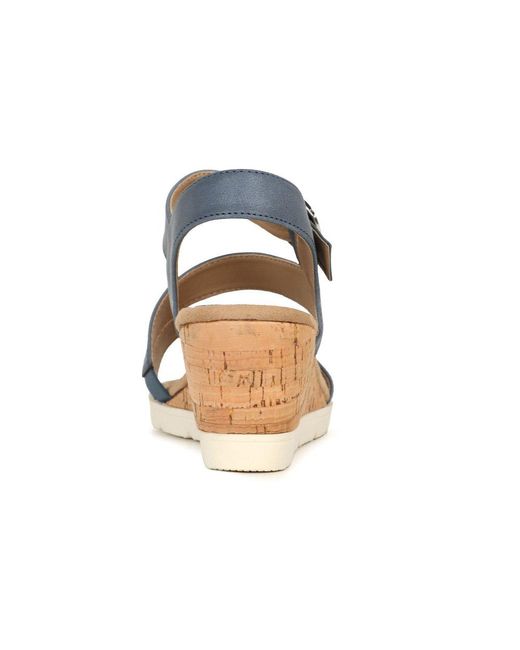 Westland Blue Eloise 01 Wedge Heel Sandals
