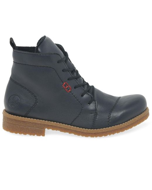 Rieker Blue Direction Ankle Boots