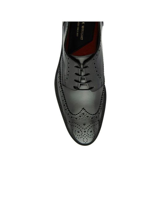 Frank Wright Black Crawford Lace Up Shoes for men