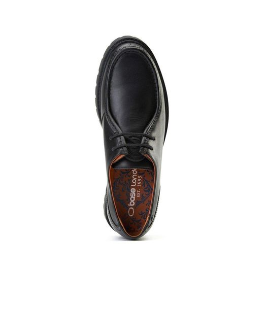 Base London Black Carbon Wallabe Shoes for men