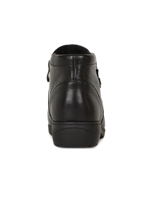 Caprice Black Angie Ankle Boots