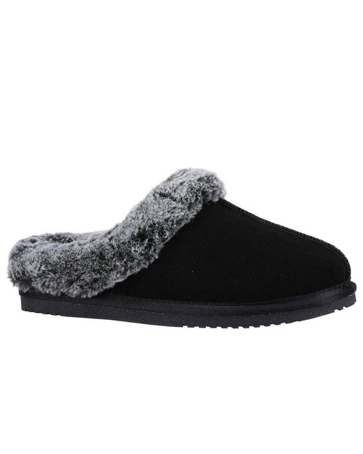Hush Puppies Black Amara Slippers
