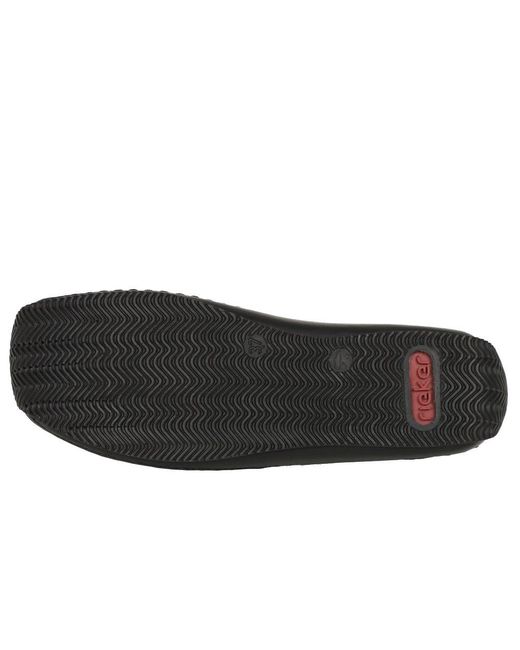 Rieker Black Celia Ladies Leather Casual Shoe