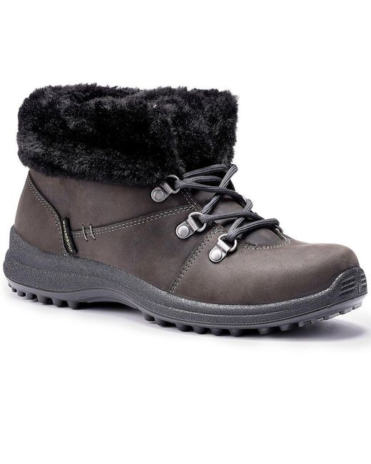 Hotter Black Adventure Waterproof Boots