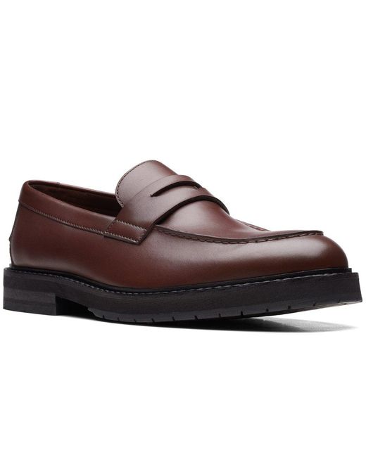 Clarks Brown Craft North Lo Loafers for men