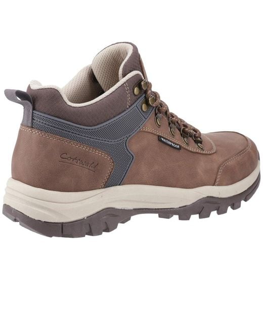 Cotswold Brown Overbury Hiking Boots for men