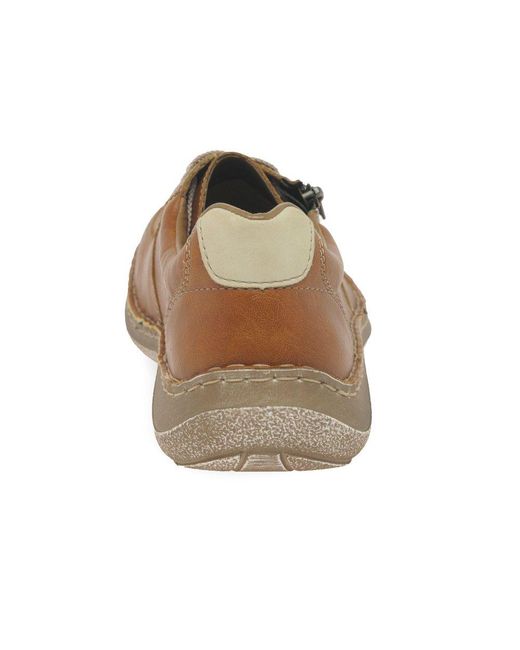 Rieker Brown Dipton Casual Lightweight Trainers for men