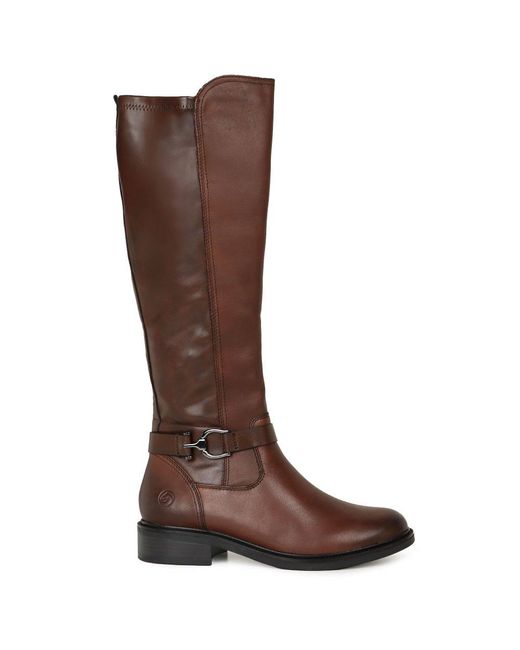 Remonte Brown Barby Knee High Boots