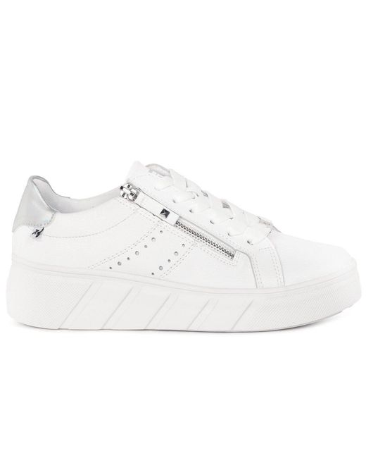 Rieker White Divine Trainers