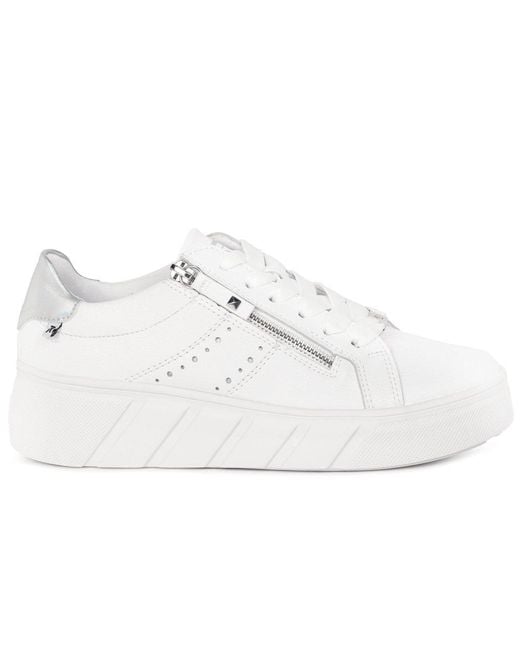 Rieker White Divine Trainers