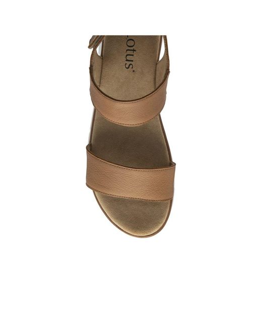 Lotus Brown Facchini Sandals