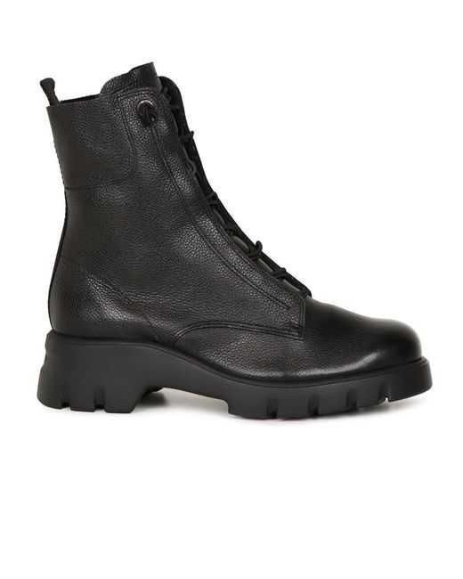 Paul Green Black Paul Cara Biker Boots Leather