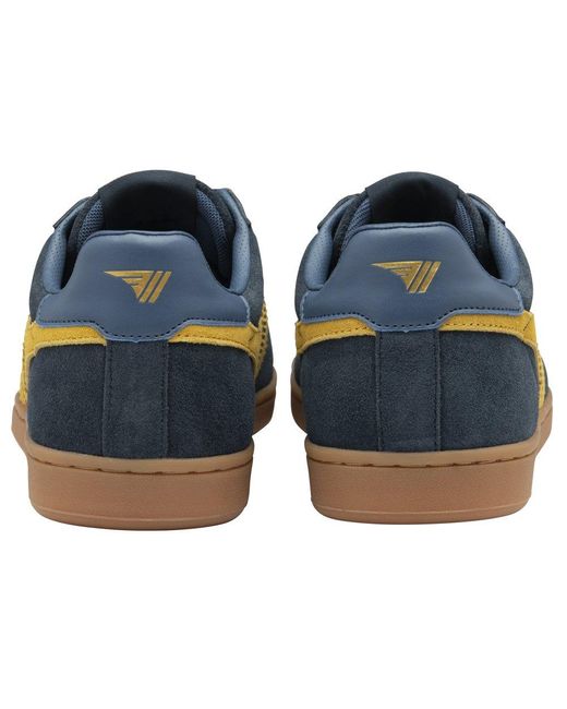 Gola Blue Equipe Ii Suede Trainers Size: 7 for men
