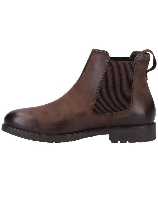 Cotswold Brown Gretton Leather Chelsea Boots for men