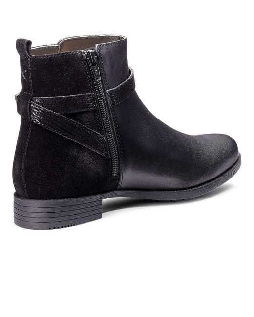 Hotter Black Haydock Smart Ankle Boots