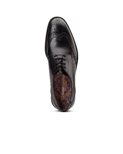 Base London Black Pocket Brogues for men