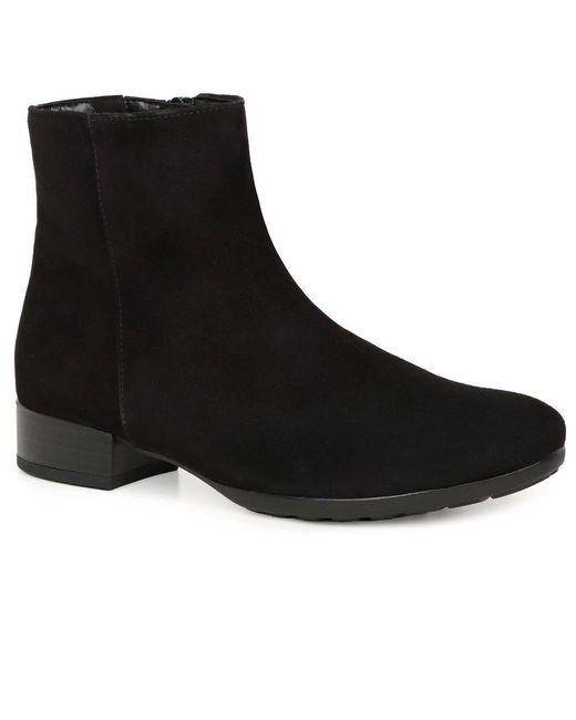 Gabor Brown Buzz Ankle Boots Suede