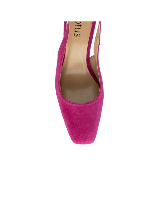 Lotus Pink Anita Slingback Court Shoes