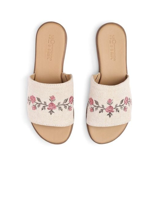 Hotter Pink Alina Slip On Sandals