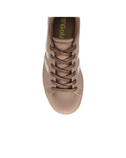 Gola Brown Aztec Trainers