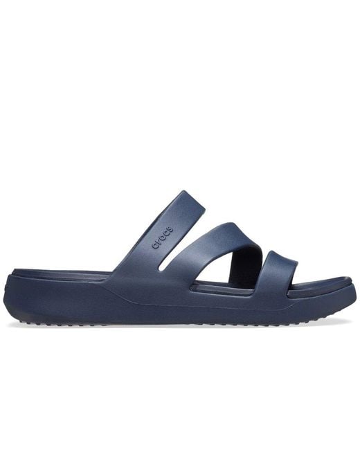 CROCSTM Blue Getaway Strappy Mule Sandals