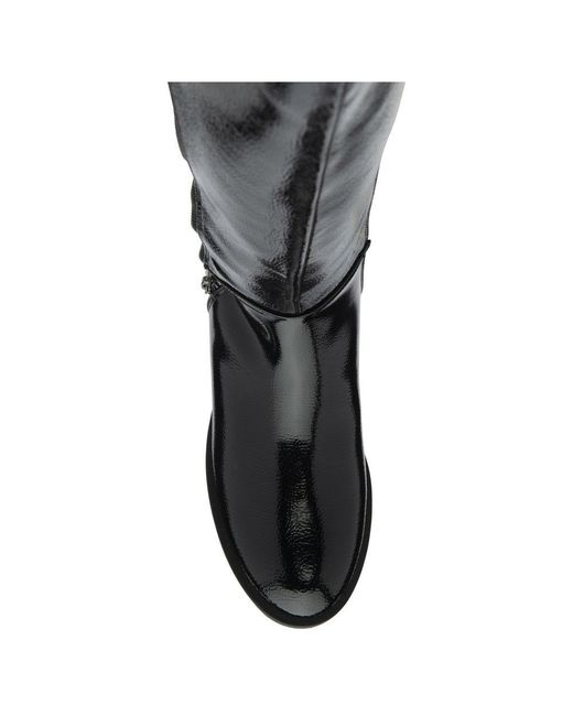Lotus Black Tolouse Knee High Boots