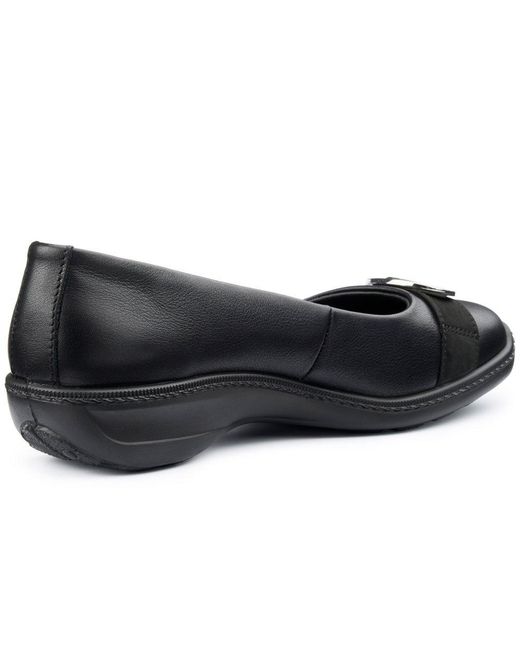 Hotter Black Grace Pumps