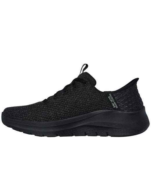 Skechers Black Arch Fit 2.0 Look Ahead 232462-Bbk Lace Up Shoes for men