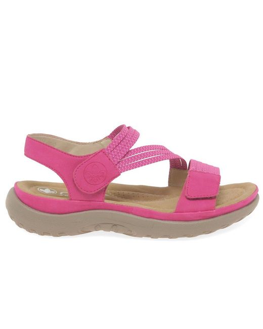 Rieker Pink Locket Sandals
