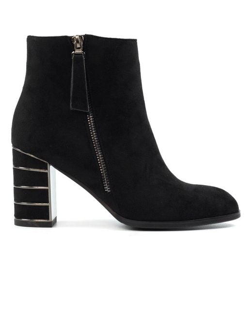 Lunar Black Switch Ankle Boots