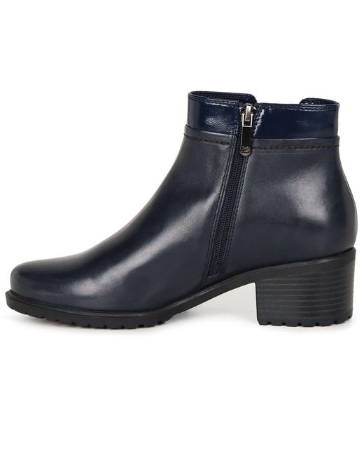 Regarde Le Ciel Blue Zoya 16 Ankle Boots Lea/Pat