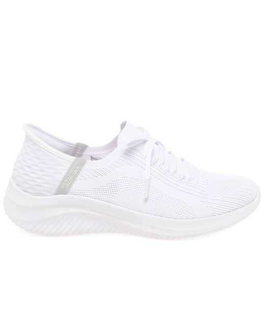 Skechers White Slip