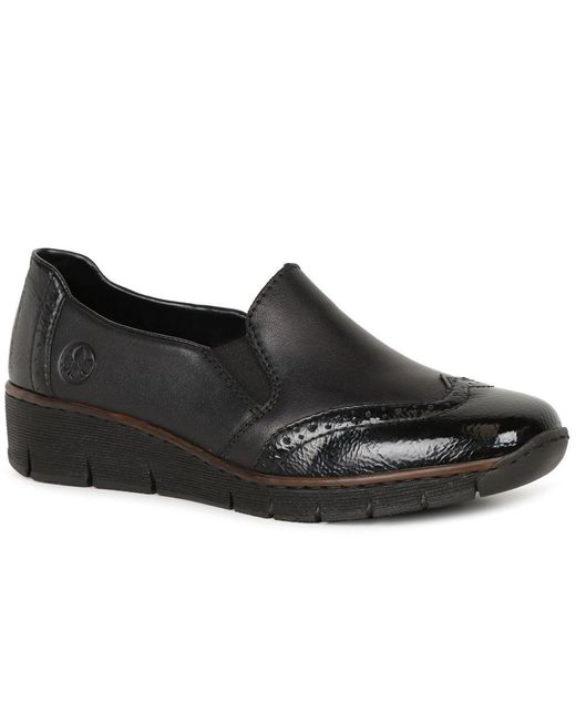 Rieker black patent shoes outlet