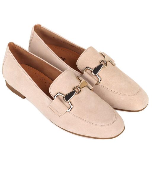 Gabor Pink Jangle Loafers Colour: Oak