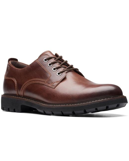 Clarks Brown Batcombe Tie Lace Up Shoes for men