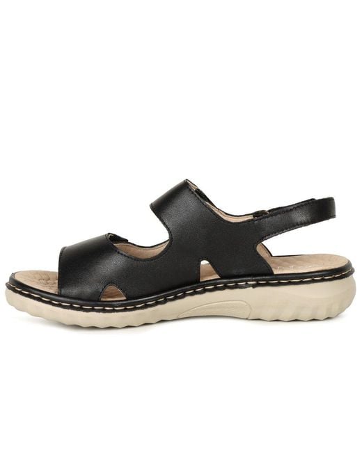 Rieker Black Grenada Sandals