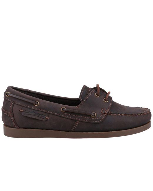 Cotswold Brown Bartrim Boat Shoes Leather for men